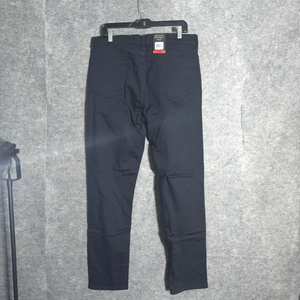 Banana Republic 5 Pocket Pant Mens 34x34 Black Straight Leg Casual 1620338 NEW